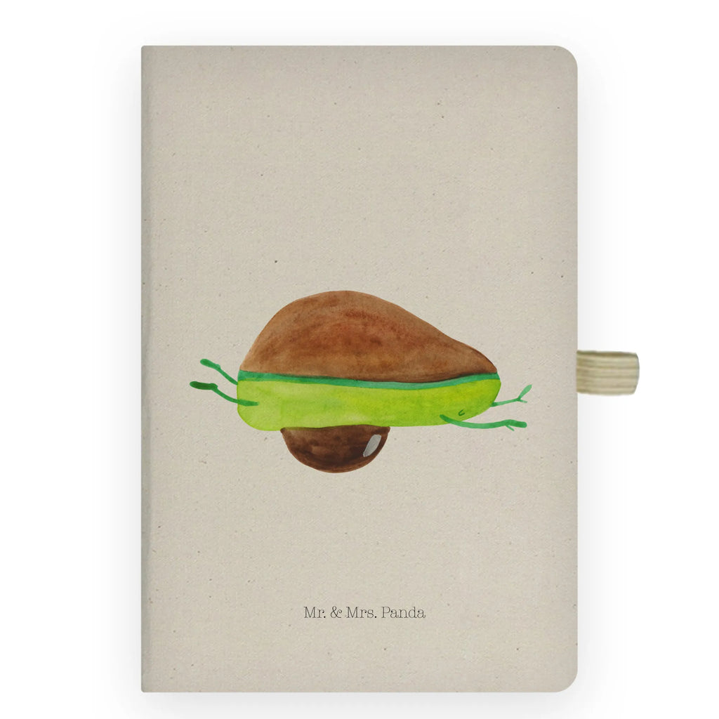 Cotton notebook avocado yoga Notizen, Eintragebuch, Tagebuch, Notizblock, Adressbuch, Journal, Kladde, Skizzenbuch, Notizheft, Schreibbuch, Schreibheft, Avocado, Veggie, Vegan, Gesund, Avocado Yoga Vegan