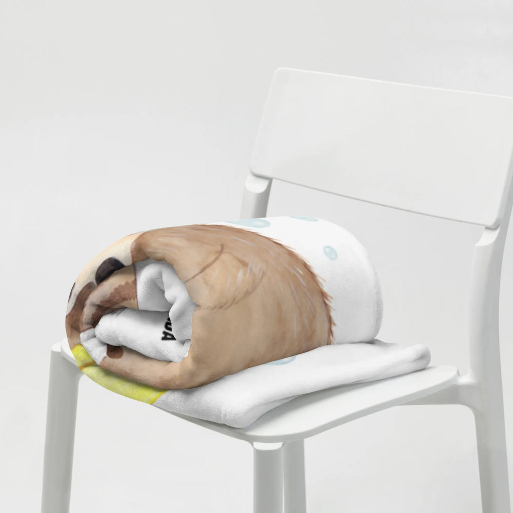 Baby blanket Raccoon small animals, cute, funny, cute animal motives, hand drawn, small world, funny sayings, good mood, happy, gifts, gift ideas, special gifts, animal lover, card, plan, raccoon, wash, soap bubbles, daydreaming