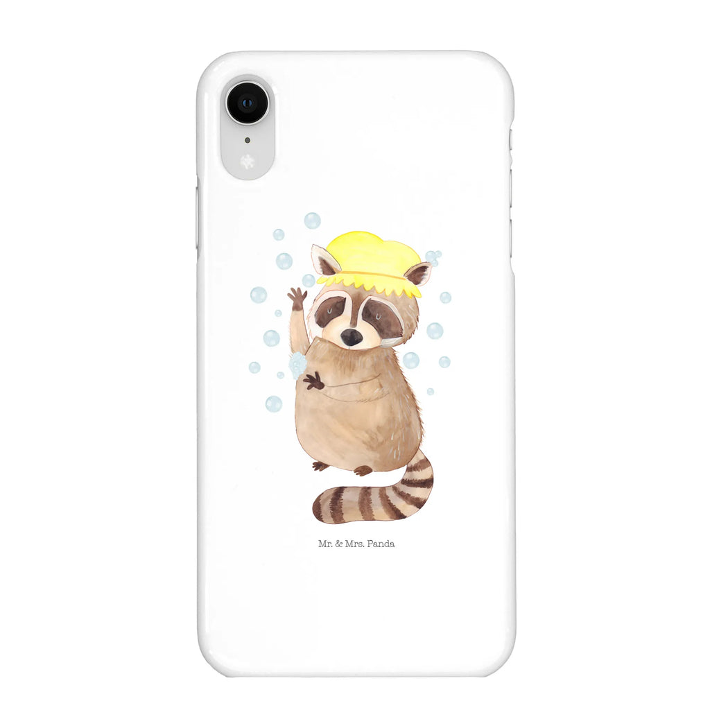 Phone case Raccoon mobile phone, mobile cover, case, mobile phone case, Iphone X, Iphone 10, cover, small animals, cute, funny, cute animal motives, hand drawn, small world, funny sayings, good mood, happy, gifts, gift ideas, special gifts, animal lover, card, plan, raccoon, soap bubbles, wash, daydreaming