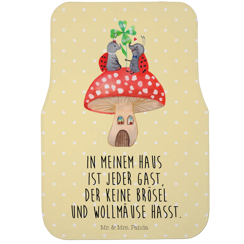 Driver car mat ladybug toadstool dirty mat car, driver, floor mat car, car floor mats, small animals, cute, funny, cute animal motives, hand drawn, small world, funny sayings, good mood, happy, gifts, gift ideas, special gifts, animal lover, card, ladybird, house of fleshy fungi, house, toadstool, at home, flat