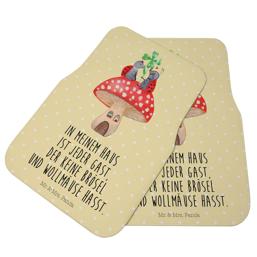 Driver car mat ladybug toadstool dirty mat car, driver, floor mat car, car floor mats, small animals, cute, funny, cute animal motives, hand drawn, small world, funny sayings, good mood, happy, gifts, gift ideas, special gifts, animal lover, card, ladybird, house of fleshy fungi, house, toadstool, at home, flat