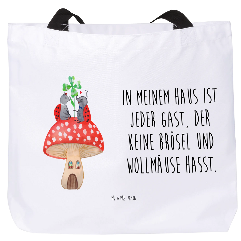 Shopper Marienkäfer Paar Fliegenpilz Frau, Tasche, Tragebeutel, Beutel, XXL Tasche, Statementbeutel, Freizeittasche, Alltagstasche, Stofftasche, Shopper, Schultertasche, Strandtasche, Tüte, Schultasche, XL, Einkaufstasche, Schulbeutel, Einkaufsbeutel, Ausflug, Gute Laune, Tiermotive, Tiere, lustige Sprüche, Fliegenpilz, Marienkäfer, Fleigenpilzhaus, zuhause, Haus, Wohnung