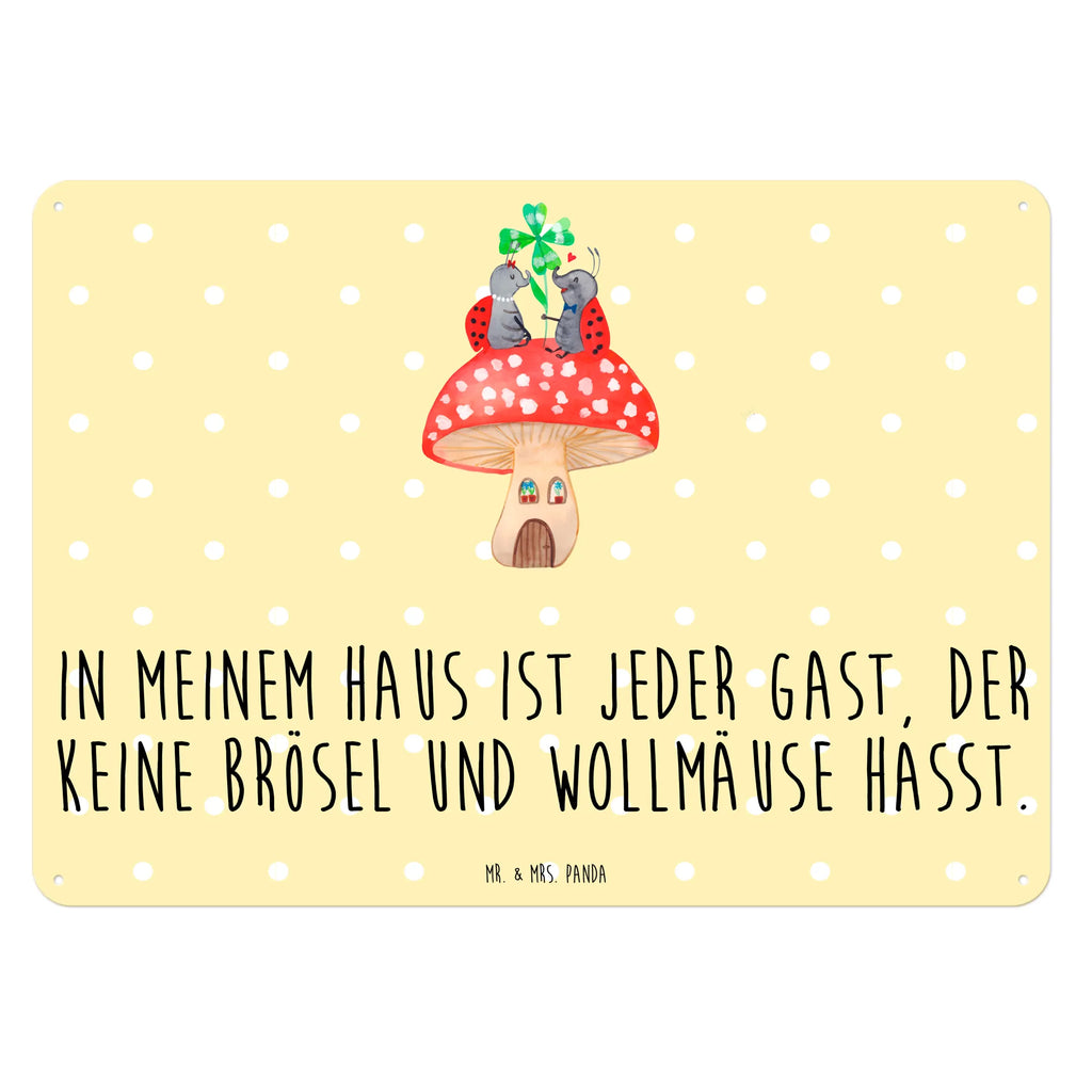 Blechschild Marienkäfer Fliegenpilz Dekoschild Metall, Türschild Metall, Blechschild Zum Aufhängen, Blechschild Für Männer, Wandschild Metall, Blechschild Küche, Blechschild, Blechschild Groß, Blechschild Für Frauen, Blechschild Büro, Tiermotive, Gute Laune, Lustige Sprüche, Tiere, Marienkäfer, Zuhause, Haus, Wohnung, Fleigenpilzhaus, Fliegenpilz