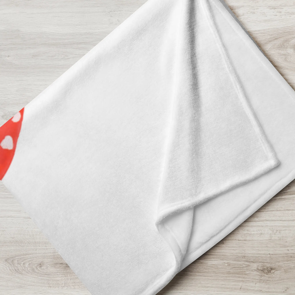 Babydecke Marienkäfer Paar Fliegenpilz Babyecke Kuscheldecke, Babydecke, Krabbeldecke, Geschenk Geburt, Babygeschenk, Tiermotive, Gute Laune, lustige Sprüche, Tiere, Wohnung, Marienkäfer, Haus, Fleigenpilzhaus, Fliegenpilz, zuhause