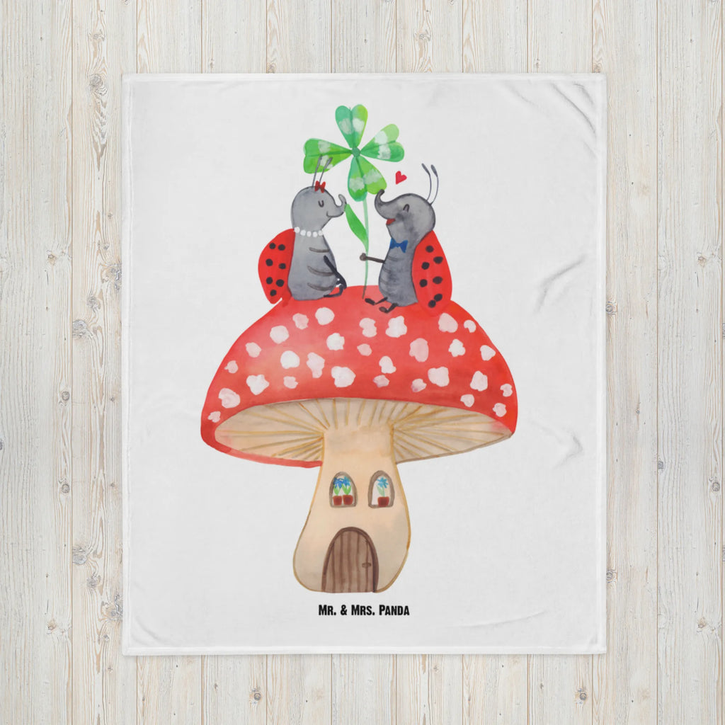 Babydecke Marienkäfer Paar Fliegenpilz Babyecke Kuscheldecke, Babydecke, Krabbeldecke, Geschenk Geburt, Babygeschenk, Tiermotive, Gute Laune, lustige Sprüche, Tiere, Wohnung, Marienkäfer, Haus, Fleigenpilzhaus, Fliegenpilz, zuhause