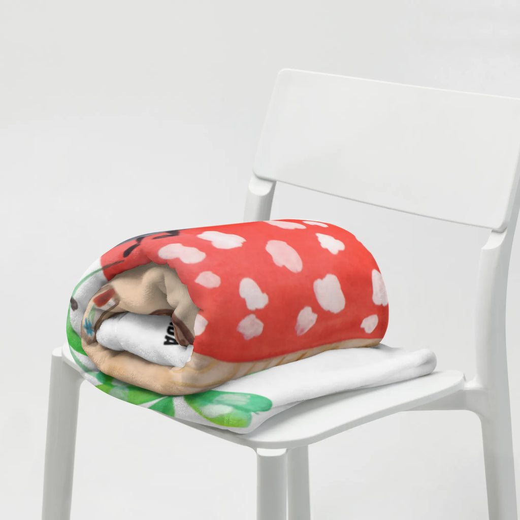 Babydecke Marienkäfer Paar Fliegenpilz Babyecke Kuscheldecke, Babydecke, Krabbeldecke, Geschenk Geburt, Babygeschenk, Tiermotive, Gute Laune, lustige Sprüche, Tiere, Wohnung, Marienkäfer, Haus, Fleigenpilzhaus, Fliegenpilz, zuhause