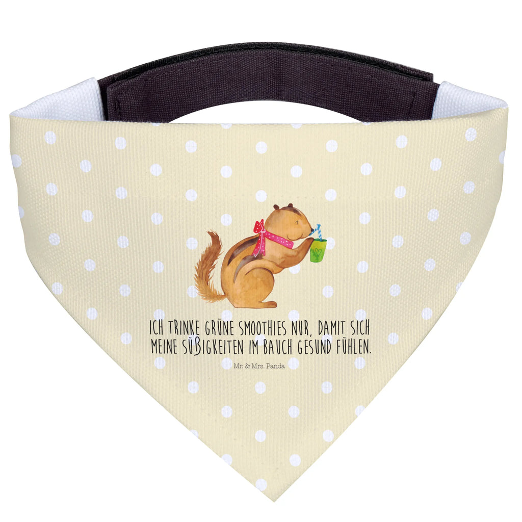 Chusta na szyję dla psa L wiewiórka Smoothie mittel, Hundehalstuch, Halstuch, Hunde, mittelgroße Hunde, Tuch, Tiermotive, Gute Laune, lustige Sprüche, Tiere, Eichhörnchen, Green Smoothies, Diät, Abnehmen, Streifenhörnchen