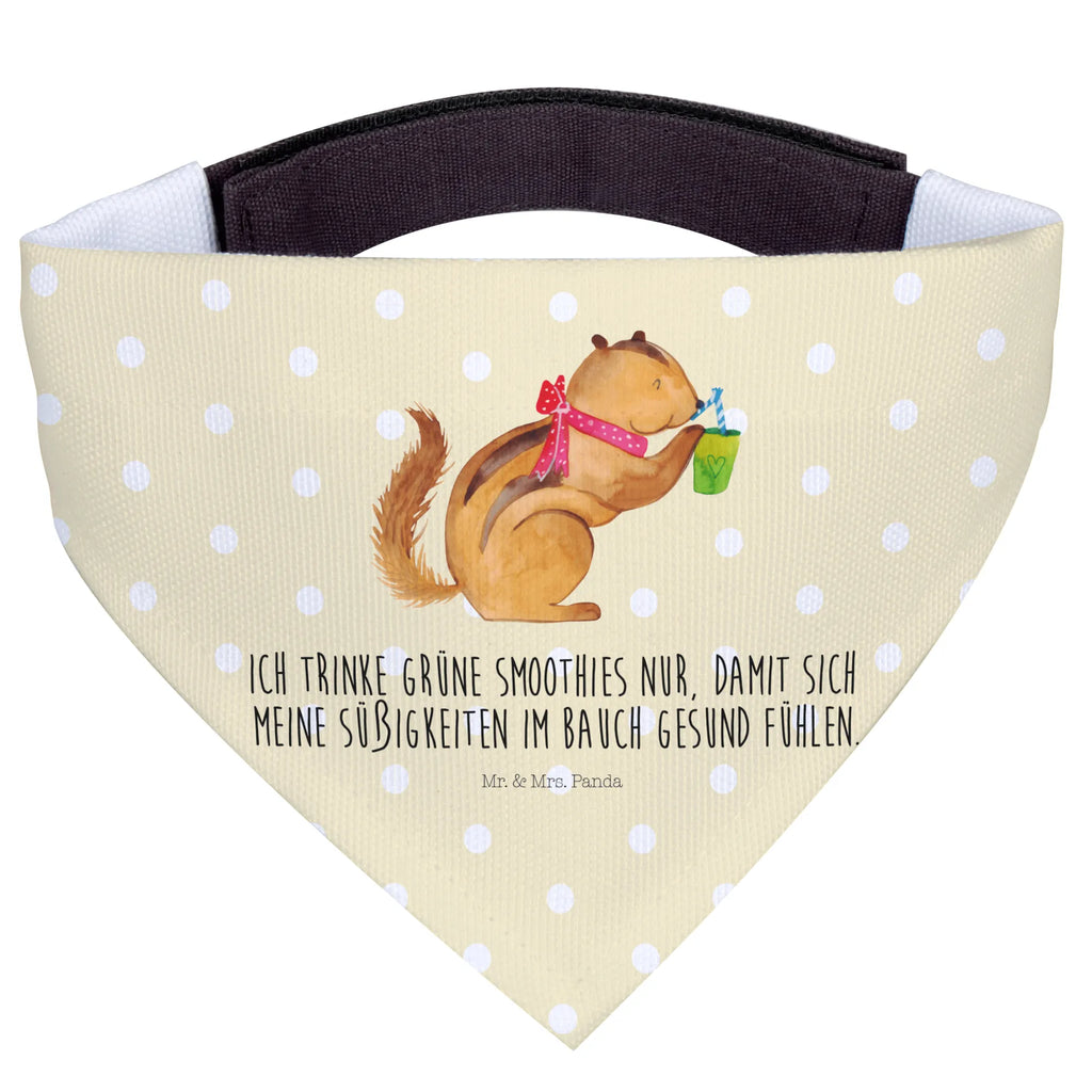 Chusta na szyję dla psa L wiewiórka Smoothie mittel, Hundehalstuch, Halstuch, Hunde, mittelgroße Hunde, Tuch, Tiermotive, Gute Laune, lustige Sprüche, Tiere, Eichhörnchen, Green Smoothies, Diät, Abnehmen, Streifenhörnchen
