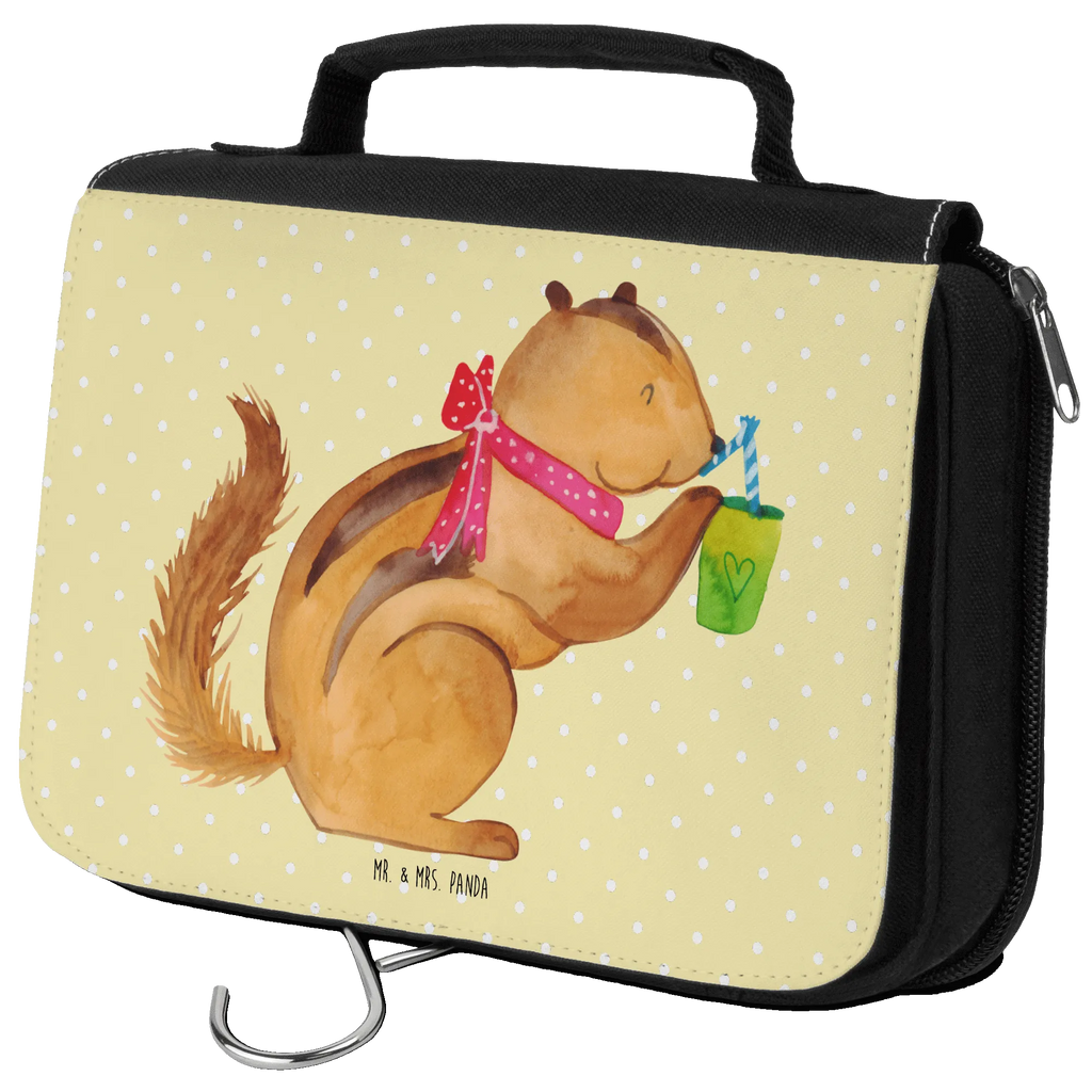 Wash bag Squirrel smoothies Cosmetic bag, To hang up, Gentlemen, Wash bag, Ladies, Toilet bag, small animals, cute, funny, cute animal motives, hand drawn, small world, funny sayings, good mood, happy, gifts, gift ideas, special gifts, animal lover, card, chipmunks, diet, weight loss, squirrels, Green smoothies