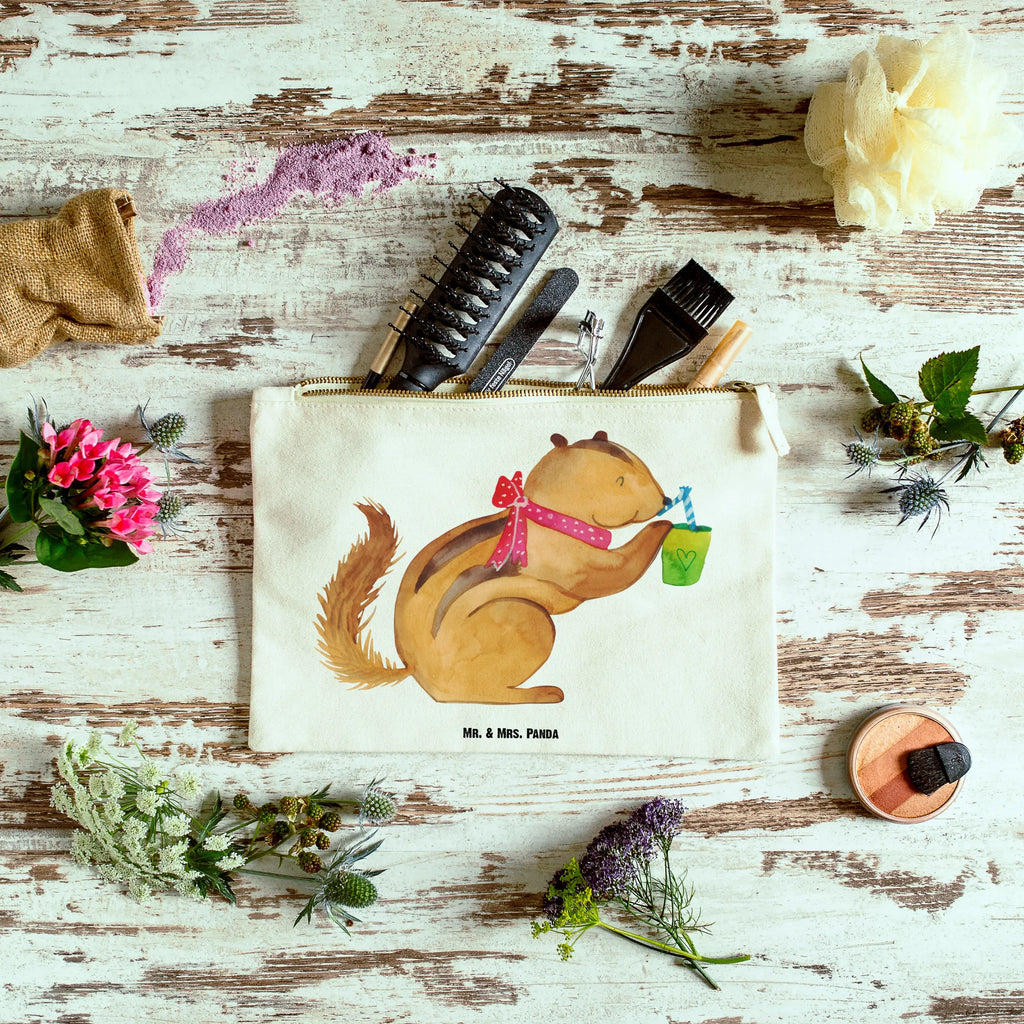 Make-up bag Squirrel smoothies Schminkbeutel, Kulturtasche, toiletry bag, pinsel tasche, utensilientasche, beauty tasche, Mäppchen, beauty case, Federmappe, Kulturbeutel, Waschbeutel, aufbewahrungstasche, aufbewahrungsbeutel, Schlampermäppchen, Etui, Kosmetiktasche, kosmetiktäschchen, Schminktasche, Schminktäschchen, Waschtasche, pencil case, Stiftemäppchen, Kosmetikbeutel, Tiermotive, Tiere, Lustige Sprüche, Gute Laune, Diät, Green Smoothies, Eichhörnchen, Abnehmen, Streifenhörnchen