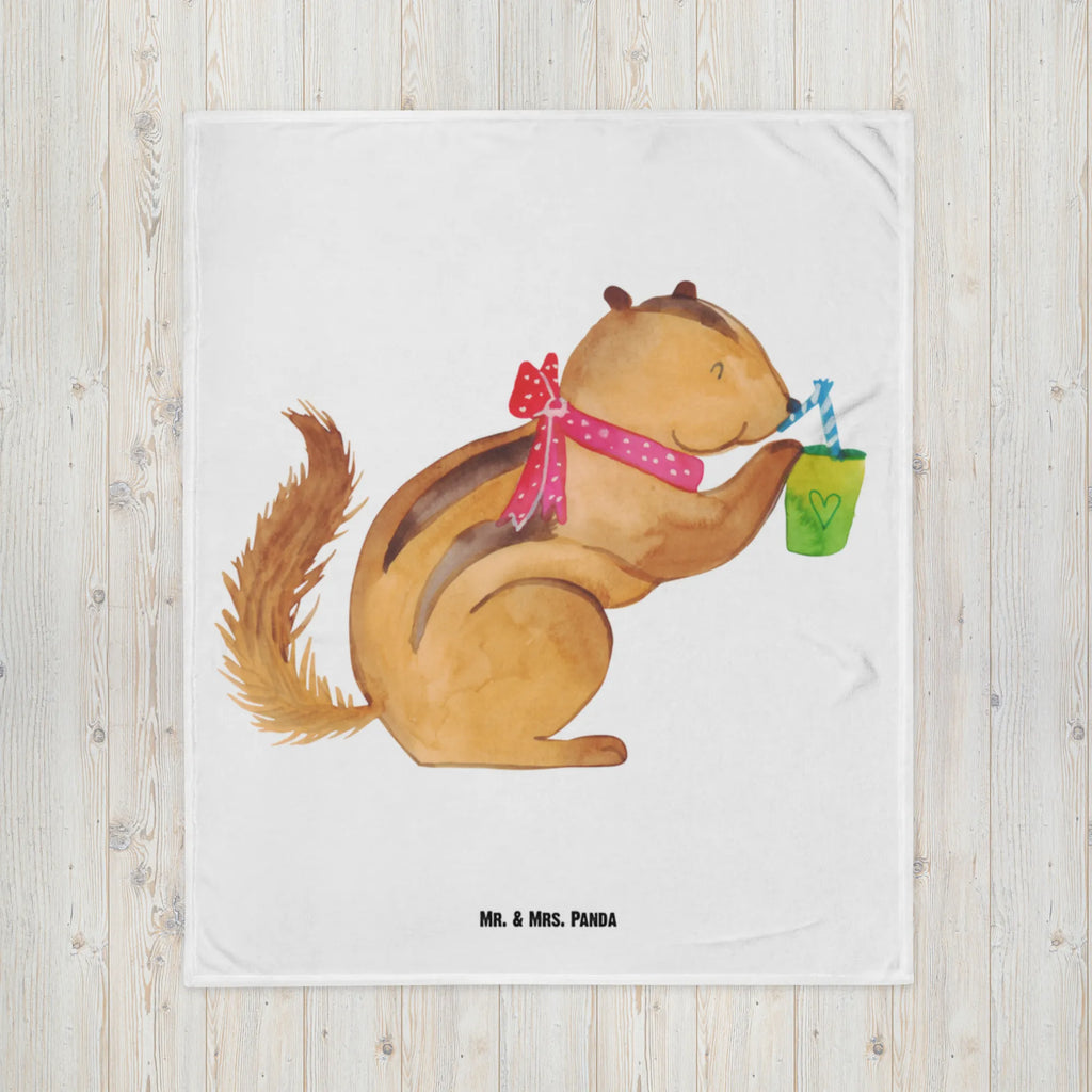 Baby blanket Squirrel smoothies small animals, cute, funny, cute animal motives, hand drawn, small world, funny sayings, good mood, happy, gifts, gift ideas, special gifts, animal lover, card, squirrels, chipmunks, weight loss, Green smoothies, diet