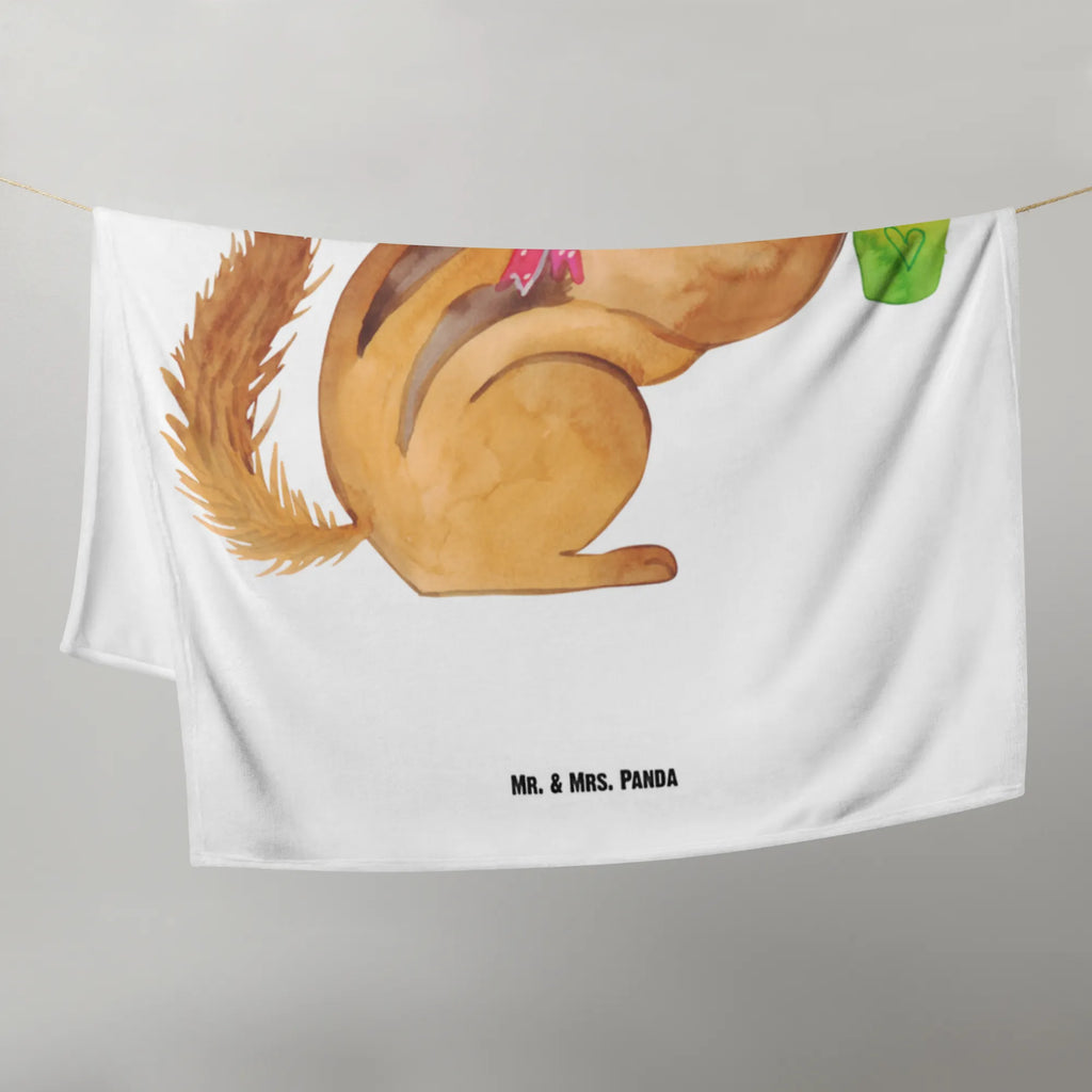 Baby blanket Squirrel smoothies small animals, cute, funny, cute animal motives, hand drawn, small world, funny sayings, good mood, happy, gifts, gift ideas, special gifts, animal lover, card, squirrels, chipmunks, weight loss, Green smoothies, diet