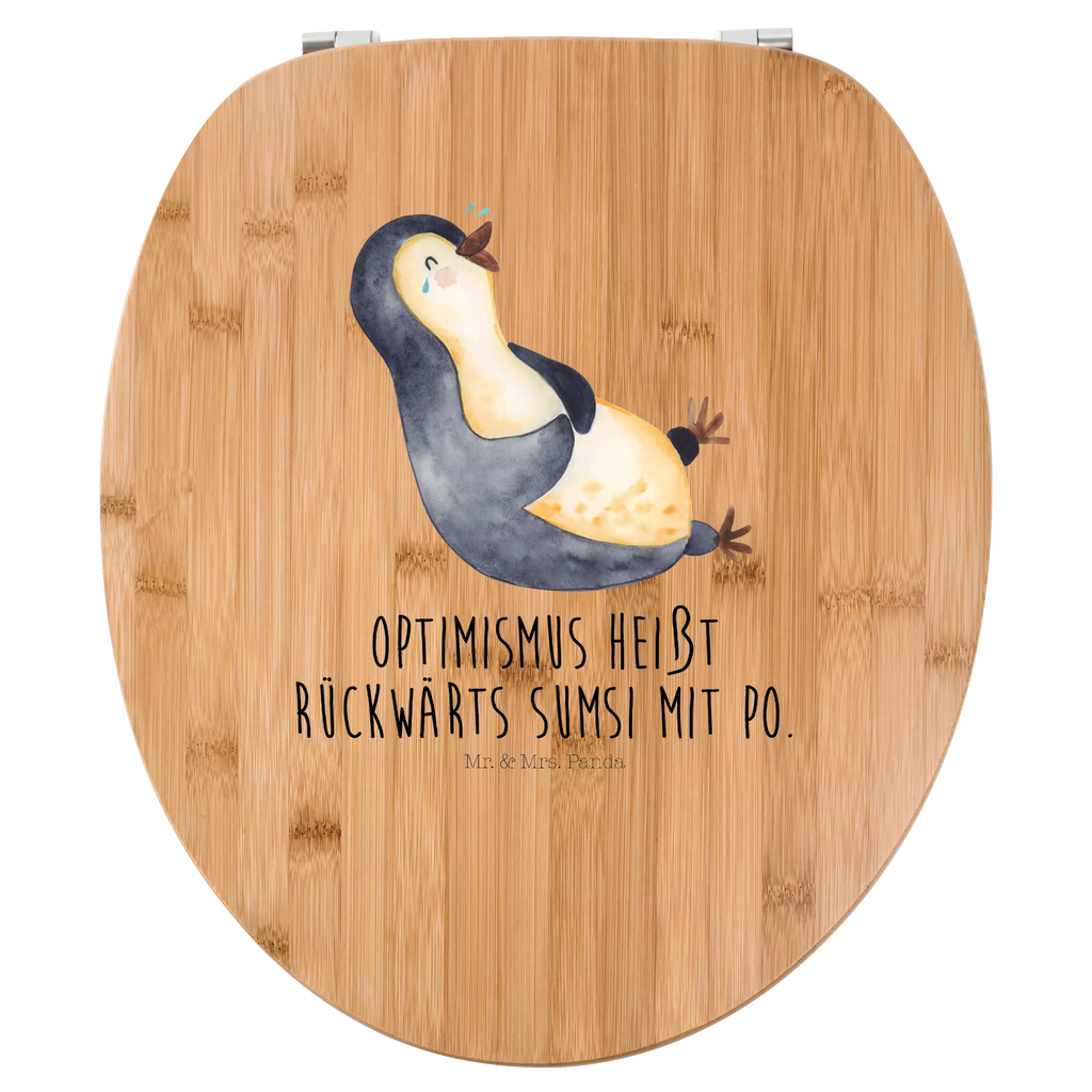 Motiv WC Sitz Pinguin Lachen Toilette, Klodeckel, WC-Sitz, Klobrille, Toilettendeckel, Pinguin, Fröhlichkeit, Pinguine, Fröhlich, Lachen, lustiger Spruch, Humor, Optimismus