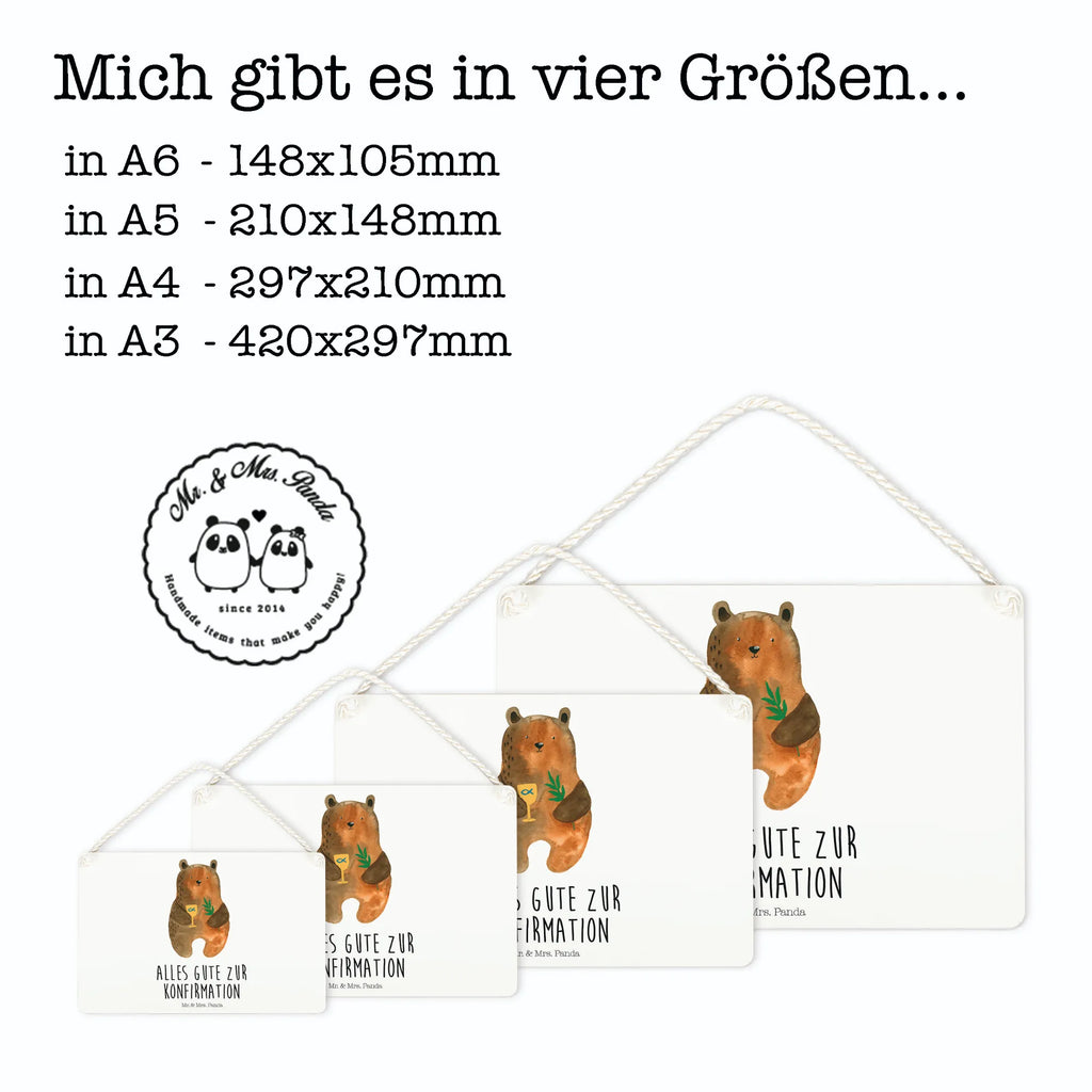Decorative sign bear confirmation Motivschild, Türschild, Deko Wandtafel, wandhänger, wandtafel, Schild, dekoration schild, Spruchschild, Holztafel, Küchenschild, Badschild, hängeschild, holzbild, Wandschild, Schild mit Spruch, Deko Schild, dekotafel, dekoschilder, Türschild Familie, Dekoschild, sprüche schild, Holzschild, Bär, Teddy, Teddybär, Konfirmation, Kirche, Gottesdienst, Evangelisch