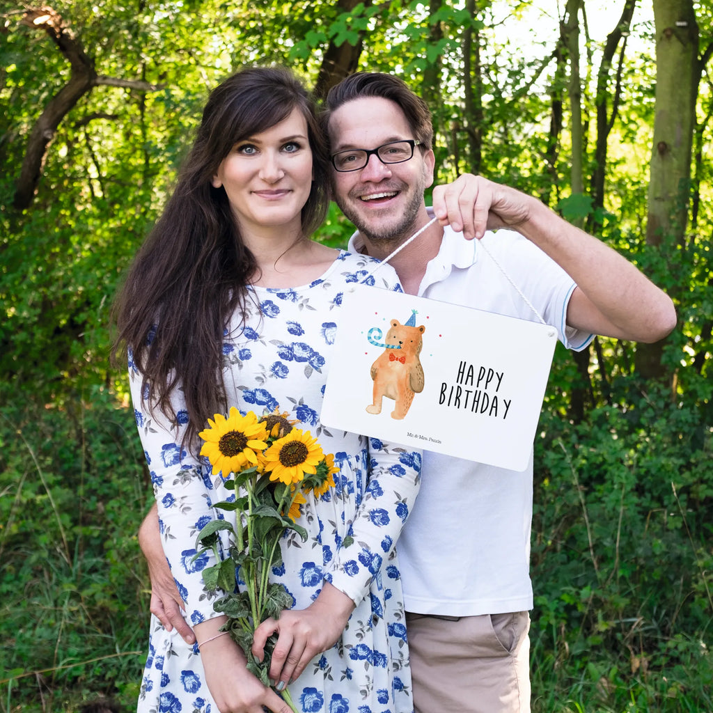 Deko Schild Bär Geburtstag hängeschild, Küchenschild, Wandschild, Schild, holzbild, dekotafel, Deko Wandtafel, Türschild, Holztafel, Badschild, Motivschild, Deko Schild, Schild mit Spruch, dekoration schild, Dekoschild, Spruchschild, sprüche schild, dekoschilder, wandtafel, Türschild Familie, wandhänger, Holzschild, Bär, Teddy, Teddybär, Happy Birthday, Alles Gute, Glückwunsch, Geburtstag