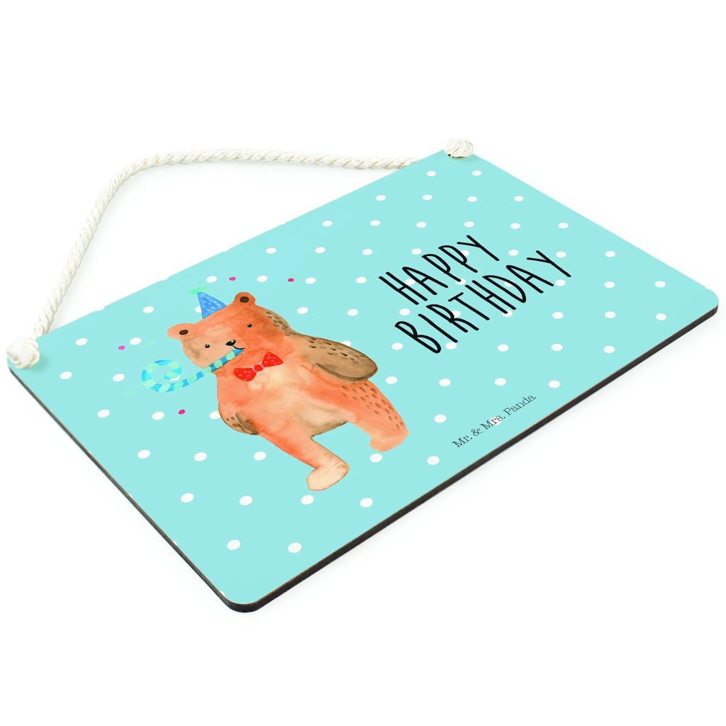 Deko Schild Bär Geburtstag hängeschild, Küchenschild, Wandschild, Schild, holzbild, dekotafel, Deko Wandtafel, Türschild, Holztafel, Badschild, Motivschild, Deko Schild, Schild mit Spruch, dekoration schild, Dekoschild, Spruchschild, sprüche schild, dekoschilder, wandtafel, Türschild Familie, wandhänger, Holzschild, Bär, Teddy, Teddybär, Happy Birthday, Alles Gute, Glückwunsch, Geburtstag