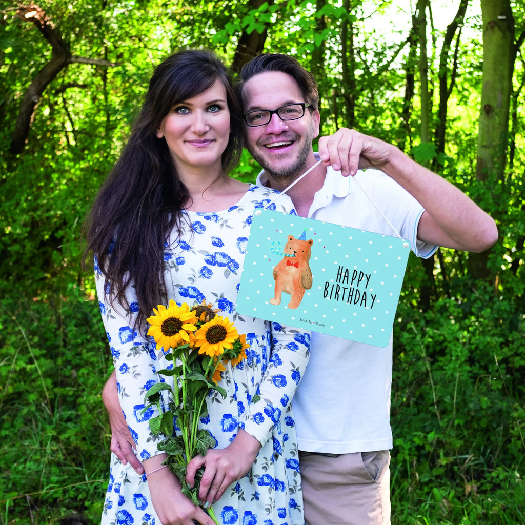 Deko Schild Bär Geburtstag hängeschild, Küchenschild, Wandschild, Schild, holzbild, dekotafel, Deko Wandtafel, Türschild, Holztafel, Badschild, Motivschild, Deko Schild, Schild mit Spruch, dekoration schild, Dekoschild, Spruchschild, sprüche schild, dekoschilder, wandtafel, Türschild Familie, wandhänger, Holzschild, Bär, Teddy, Teddybär, Happy Birthday, Alles Gute, Glückwunsch, Geburtstag
