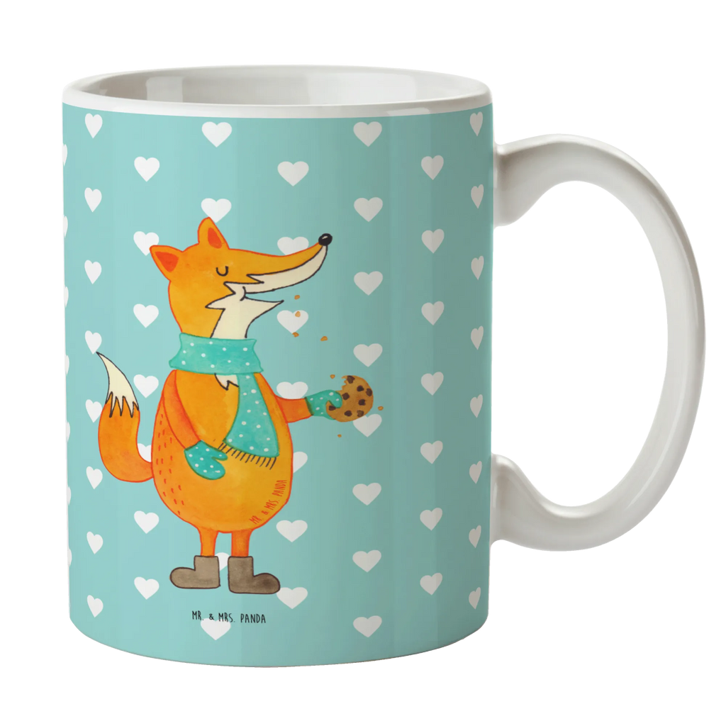 Tasse Fuchs Keks Tasse, Keramiktasse, Bürotasse, Geschenktasse, Tasse mit Zitaten, Tasse mit Motiven, Porzellantasse, Kaffeetasse, Teetasse, Fuchs, Kekse, Weihnachtszeit, Plätzchen, Liebe, Küche Deko, Winter, Füchse, Backen Spruch