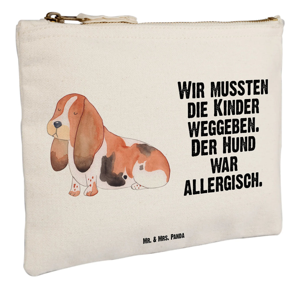 torebka na makijaż pies Basset Hound Kosmetiktasche, aufbewahrungstasche, Etui, Waschbeutel, kosmetiktäschchen, pinsel tasche, Schminkbeutel, Kulturtasche, pencil case, Federmappe, beauty tasche, toiletry bag, aufbewahrungsbeutel, Schlampermäppchen, Kosmetikbeutel, beauty case, utensilientasche, Mäppchen, Schminktäschchen, Stiftemäppchen, Kulturbeutel, Waschtasche, Schminktasche, Sprüche, Hunderasse, Tierliebhaber, Haustier, Hundemotiv, Hund, Hundebesitzer, Basset Hound, Hundeliebe, Basset, Kinderlos