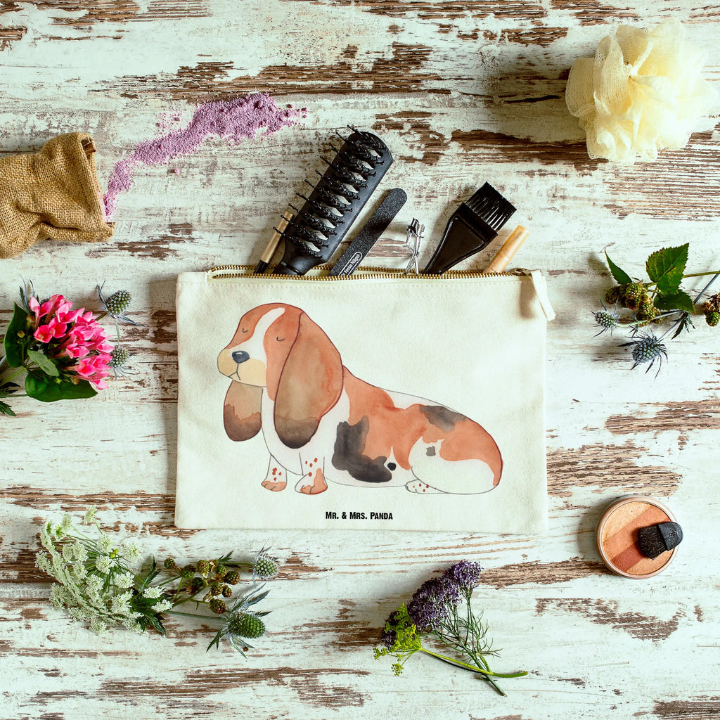 torebka na makijaż pies Basset Hound Kosmetiktasche, aufbewahrungstasche, Etui, Waschbeutel, kosmetiktäschchen, pinsel tasche, Schminkbeutel, Kulturtasche, pencil case, Federmappe, beauty tasche, toiletry bag, aufbewahrungsbeutel, Schlampermäppchen, Kosmetikbeutel, beauty case, utensilientasche, Mäppchen, Schminktäschchen, Stiftemäppchen, Kulturbeutel, Waschtasche, Schminktasche, Sprüche, Hunderasse, Tierliebhaber, Haustier, Hundemotiv, Hund, Hundebesitzer, Basset Hound, Hundeliebe, Basset, Kinderlos