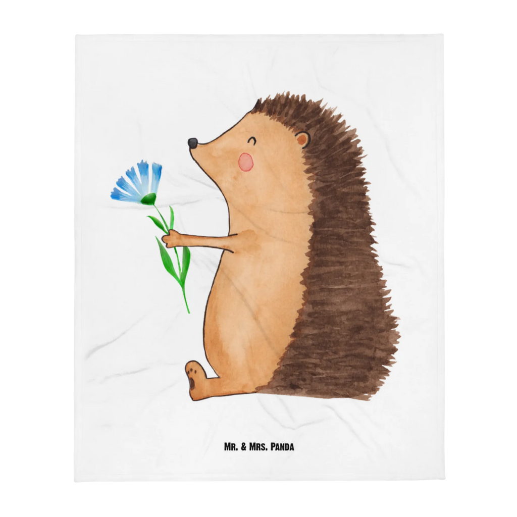 Babydecke Igel mit Blume Babydecke, Geschenk Geburt, Krabbeldecke, Babyecke Kuscheldecke, Babygeschenk, Tiermotive, Gute Laune, lustige Sprüche, Tiere, Igel, Krankenhaus, Krankheit, Besuch, Gute Besserung, krank, Genesungswünsche
