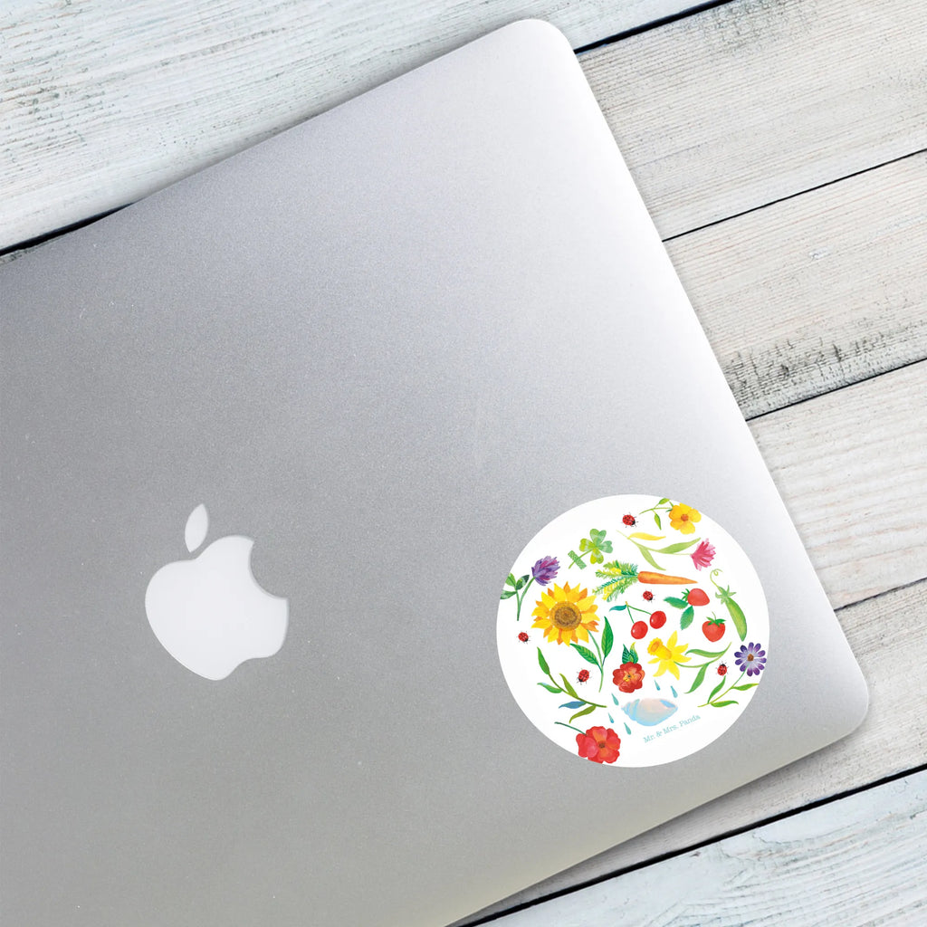 Round sticker Summer sticker, Sticker, label, round, children, Nature, joy of life, love, Flower motive, Summer, Gift gardener, Decoration, Season motive, Decoration house, Sun picture, August, July, June