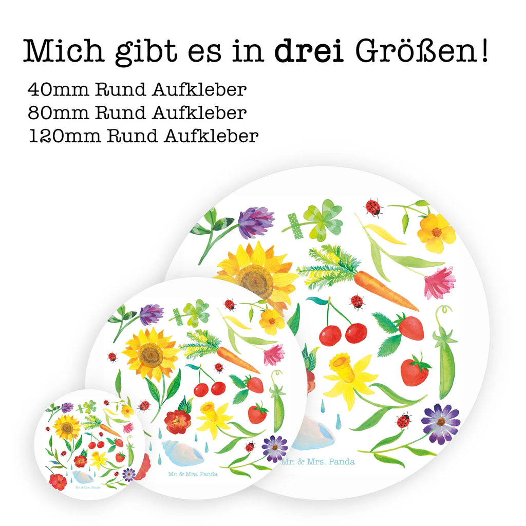 Round sticker Summer sticker, Sticker, label, round, children, Nature, joy of life, love, Flower motive, Summer, Gift gardener, Decoration, Season motive, Decoration house, Sun picture, August, July, June
