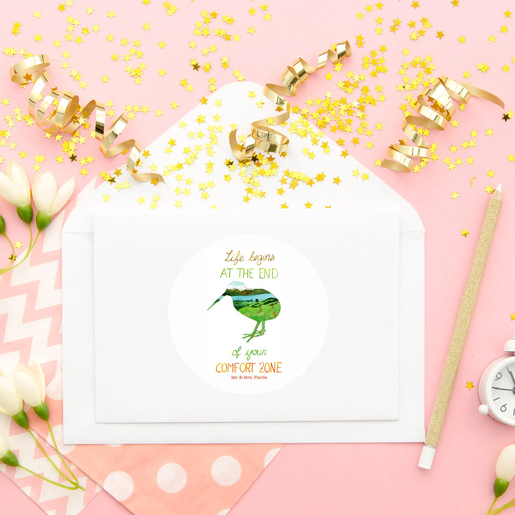 Round sticker Kiwi New Zealand Sticker, sticker, round, label, children, Nature, joy of life, love, New Zealand, kiwi, comfort zone, kiwi bird, life, motivation, life begins