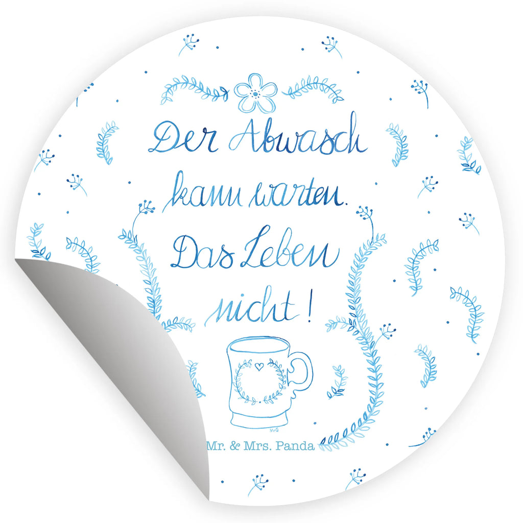 Rund Aufkleber Der Abwasch kann warten Aufkleber, Sticker, Etikett, Dekoration, Abenteuer, Natur, Outdoor, Blumen Deko, Frühlings Deko, Sommer Deko, positive Botschaft, Naturliebhaber, Lebensweisheit, Weisheit, Geschenk Reise, Abwasch, Küchendienst, Küche Deko, Leben Spruch, Küche Spruch