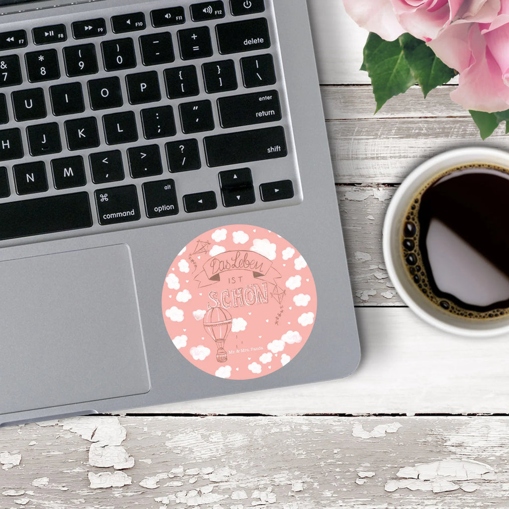 Rund Aufkleber Heißluftballon Leben Etikett, Sticker, rund, Aufkleber, Kinder, Blumen Deko, Frühlings Deko, Sommer Deko, Dekoration, positive Botschaft, Naturliebhaber, Outdoor, Natur, Abenteuer, Deko Haus, Leben, Zitat, Heißluftballon, Spruch Leben, Inspiration, erleben, glücklich sein, Das Leben ist schön