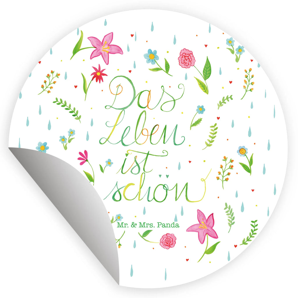 Round sticker Flower Life label, Sticker, round, children, sticker, Nature, joy of life, love, Being happy, Motivation saying, Flowers, Saying about life, Life is beautiful