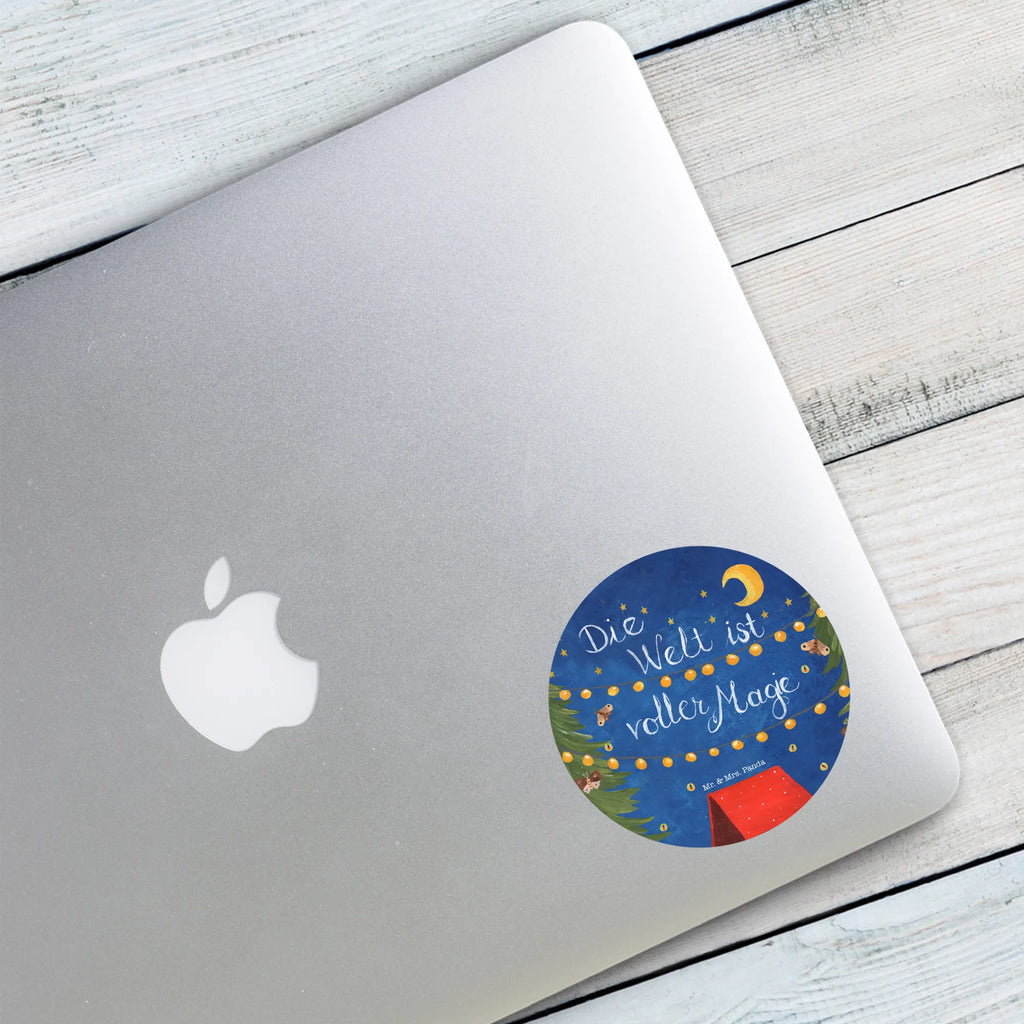 Rund Aufkleber Die Welt ist voller Magie rund, Sticker, Aufkleber, Etikett, Kinder, Blumen Deko, Frühlings Deko, Sommer Deko, Dekoration, positive Botschaft, Naturliebhaber, Outdoor, Natur, Abenteuer