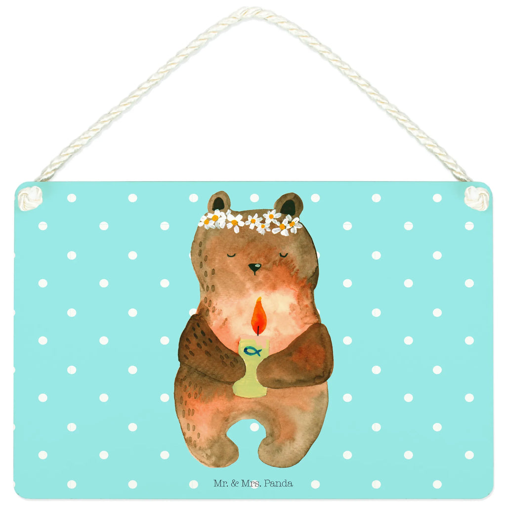 Deko Schild Bär Kommunion Türschild, dekoration schild, wandhänger, Holztafel, Motivschild, Dekoschild, Badschild, hängeschild, sprüche schild, Spruchschild, holzbild, Schild mit Spruch, wandtafel, Wandschild, dekoschilder, Küchenschild, Deko Schild, Schild, Deko Wandtafel, Holzschild, dekotafel, Türschild Familie, Bär, Teddy, Teddybär, Taufkerze, Katholisch, Gottes Segen, Kommunion
