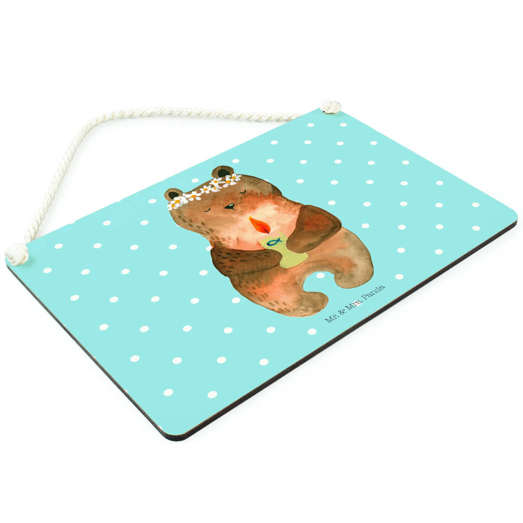 Deko Schild Bär Kommunion Türschild, dekoration schild, wandhänger, Holztafel, Motivschild, Dekoschild, Badschild, hängeschild, sprüche schild, Spruchschild, holzbild, Schild mit Spruch, wandtafel, Wandschild, dekoschilder, Küchenschild, Deko Schild, Schild, Deko Wandtafel, Holzschild, dekotafel, Türschild Familie, Bär, Teddy, Teddybär, Taufkerze, Katholisch, Gottes Segen, Kommunion