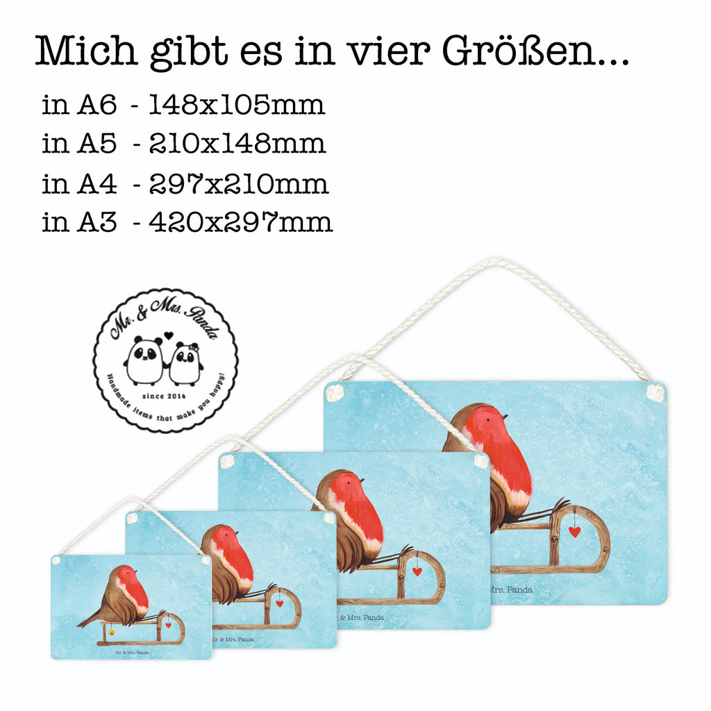 Decorative sign robin Sleds Dekoschild, Küchenschild, Schild, Holzschild, Motivschild, Deko Schild, Spruchschild, dekoschilder, Schild mit Spruch, dekoration schild, sprüche schild, holzbild, Badschild, wandtafel, hängeschild, dekotafel, Wandschild, Türschild, Holztafel, wandhänger, Deko Wandtafel, Türschild Familie, Wintermotiv, Winter, Weihnachtsdeko, Nikolaus, Weihnachten, Advent, Heiligabend, Vogel, Schlitten