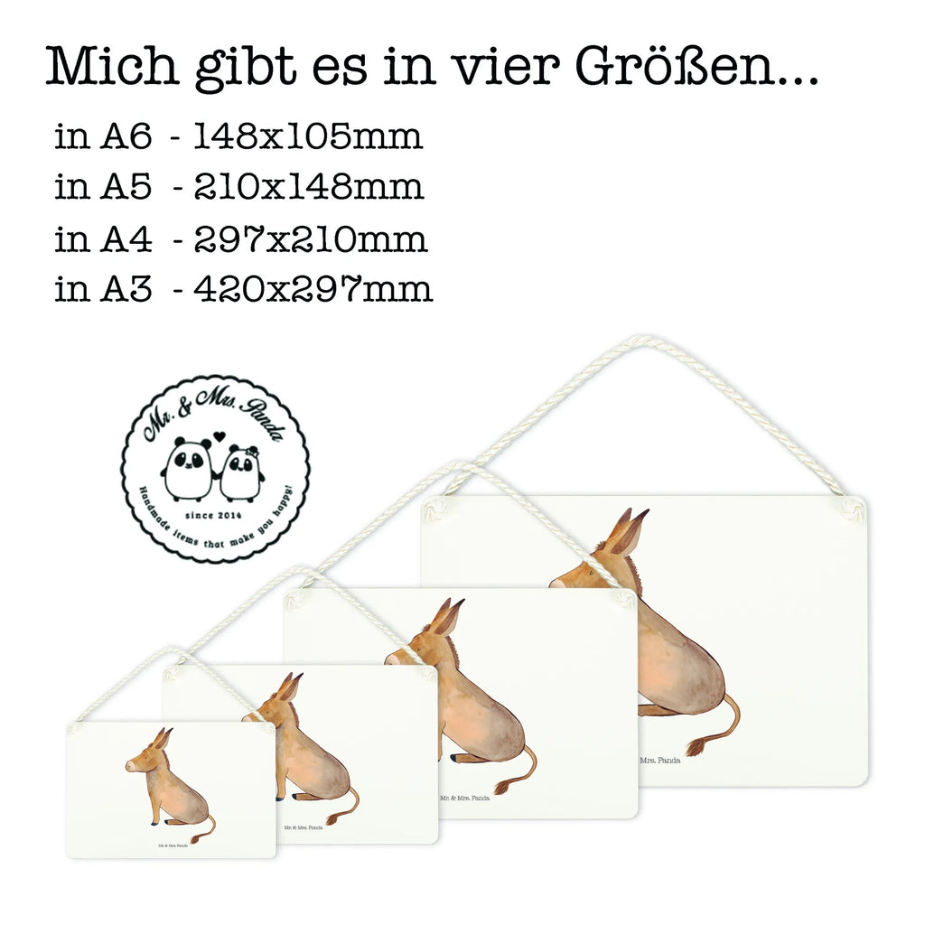 Decorative sign Donkey Spruchschild, holzbild, Schild mit Spruch, Türschild Familie, Schild, Türschild, Holztafel, Küchenschild, Wandschild, Dekoschild, dekoschilder, hängeschild, Deko Wandtafel, Holzschild, dekotafel, wandtafel, sprüche schild, wandhänger, Badschild, Motivschild, dekoration schild, Deko Schild, Tiere, Gute Laune, Tiermotive, Lustige Sprüche, Esel, Ziel, Lebensziel, Zuversicht, Erfolg, Weisheit, Lebensmut, Lebensglück, Positive Gedanken, Mut, Tapferkeit