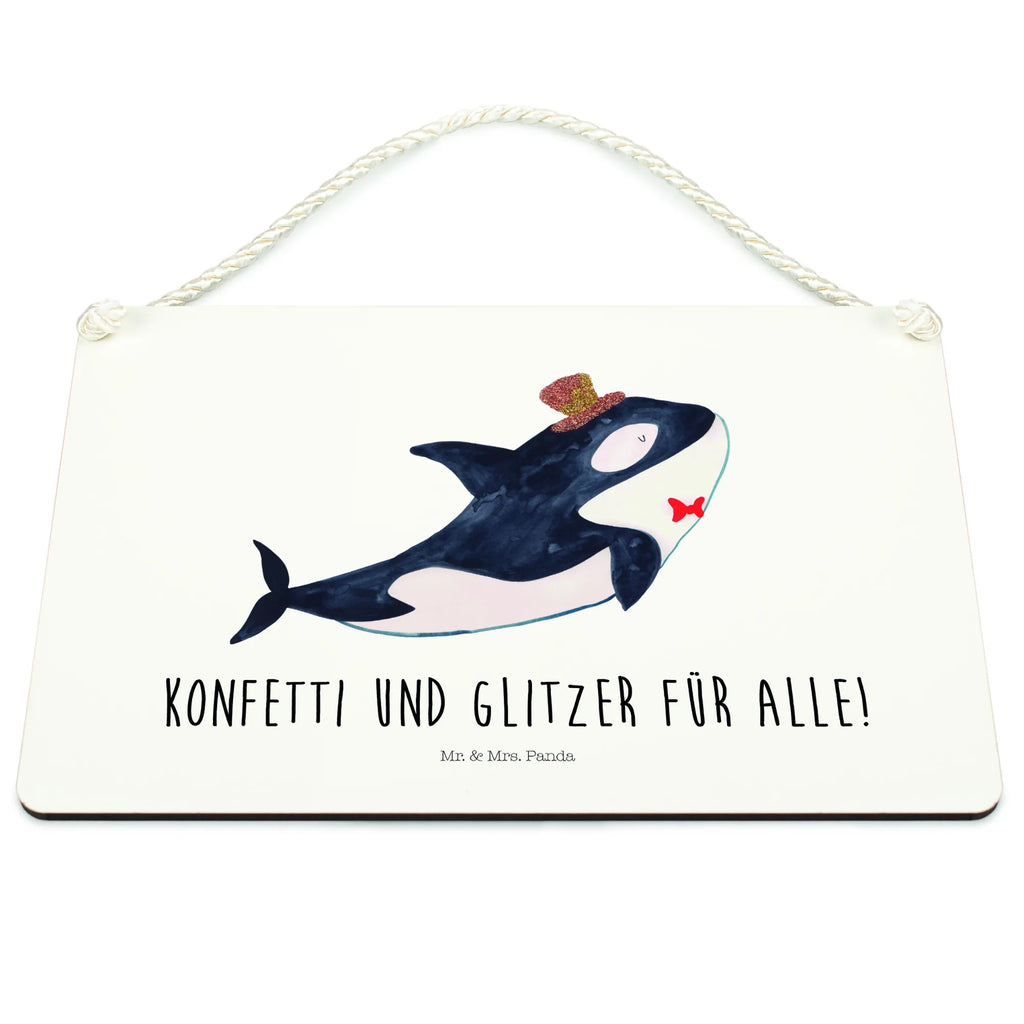 Decorative sign orca cylinder Seafood, aquatic animals, ocean, sea, fish, shells, corals, reef, whale, narwhal, sea urchin, lobster, platypus, turtle, manatee, crocodile, orca, shrimp, gifts for seafood lovers, water world, underwater animals, underwater world, vacation, deep sea, seafood fans, gift ideas, seafood decoration, seafood posters, feast, celebration, party, confetti, birthday, glitter, congratulations