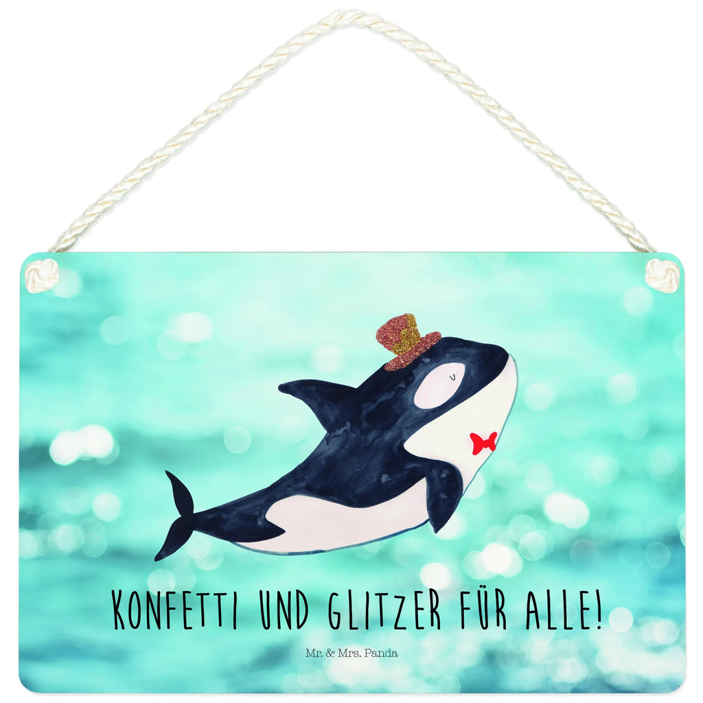 Decorative sign orca cylinder Seafood, aquatic animals, ocean, sea, fish, shells, corals, reef, whale, narwhal, sea urchin, lobster, platypus, turtle, manatee, crocodile, orca, shrimp, gifts for seafood lovers, water world, underwater animals, underwater world, vacation, deep sea, seafood fans, gift ideas, seafood decoration, seafood posters, feast, celebration, party, confetti, birthday, glitter, congratulations