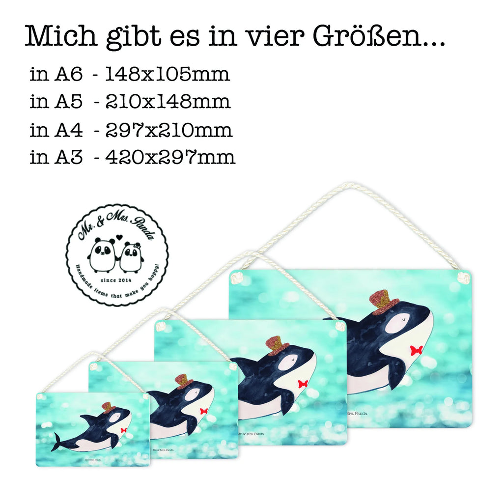 Decorative sign orca cylinder Seafood, aquatic animals, ocean, sea, fish, shells, corals, reef, whale, narwhal, sea urchin, lobster, platypus, turtle, manatee, crocodile, orca, shrimp, gifts for seafood lovers, water world, underwater animals, underwater world, vacation, deep sea, seafood fans, gift ideas, seafood decoration, seafood posters, feast, celebration, party, confetti, birthday, glitter, congratulations