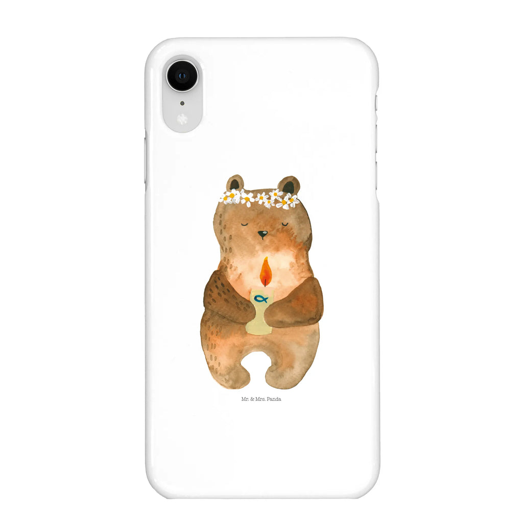 Handyhülle Bär Kommunion Iphone X, Handyhülle, Cover, Iphone 10, Handy, Handycover, Hülle, Handy Case, Bär, Teddy, Teddybär, Gottes Segen, Katholisch, Kommunion, Taufkerze