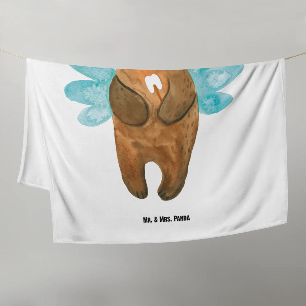 Kocyk dla niemowląt niedźwiedź Wróżka zębów Babydecke, Babygeschenk, Babyecke Kuscheldecke, Krabbeldecke, Geschenk Geburt, Bär, Teddy, Teddybär, Zahnfee, Milchzahn, Erster Zahn, Fee