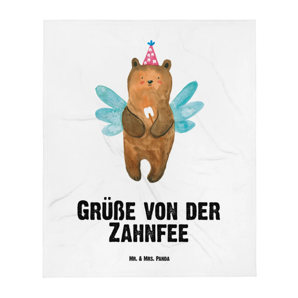Kocyk dla niemowląt niedźwiedź Wróżka zębów Babydecke, Babygeschenk, Babyecke Kuscheldecke, Krabbeldecke, Geschenk Geburt, Bär, Teddy, Teddybär, Zahnfee, Milchzahn, Erster Zahn, Fee