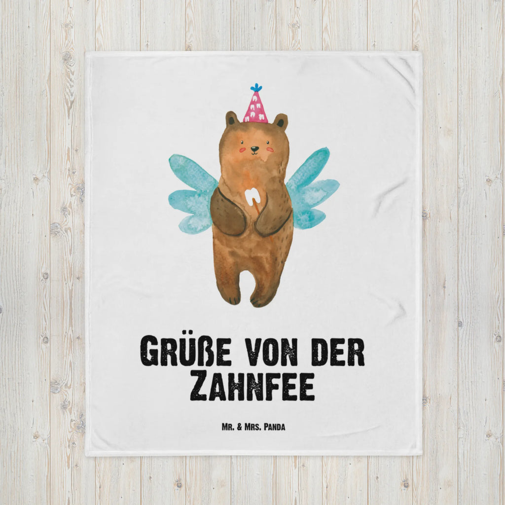 Kocyk dla niemowląt niedźwiedź Wróżka zębów Babydecke, Babygeschenk, Babyecke Kuscheldecke, Krabbeldecke, Geschenk Geburt, Bär, Teddy, Teddybär, Zahnfee, Milchzahn, Erster Zahn, Fee