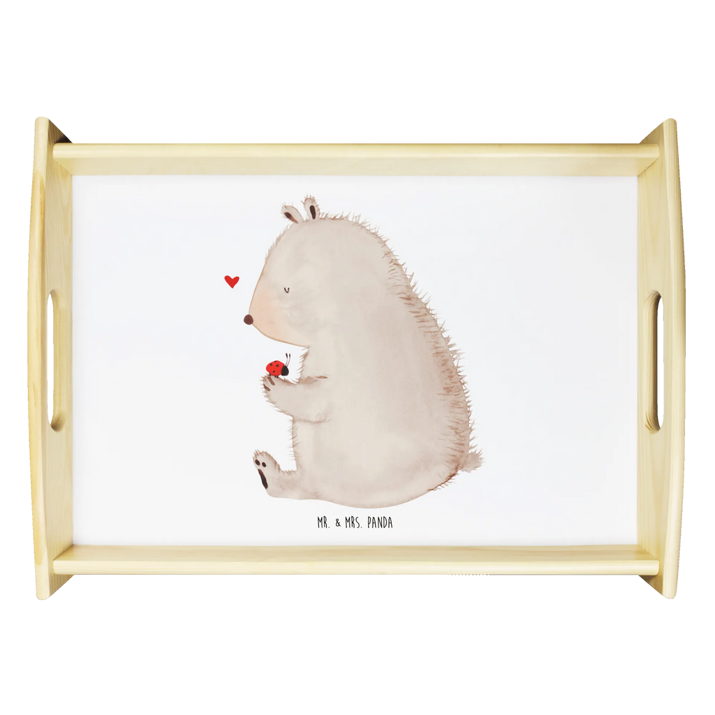 Serviertablett Bär mit Marienkäfer kaffeetablett, ablagetablett, teetablett, tablett für bett, tablett für essen, couchtablett, Tablett, holz serviertablett, Servier Tablett, Küchentablett, bett tablett, tablett zum servieren, tragetablett, serviertablett holz, serviertablett aus holz, Serviertablett, sofatablett, tablett aus holz, tablett holz, Frühstückstablett, tablett für getränke, betttablett, Holztablett, echtholz tablett, essenstablett, getränketablett, Bär, Teddy, Teddybär, Das Leben Ist schön, Marienkäfer, Liebe, Freiheit, Motivation