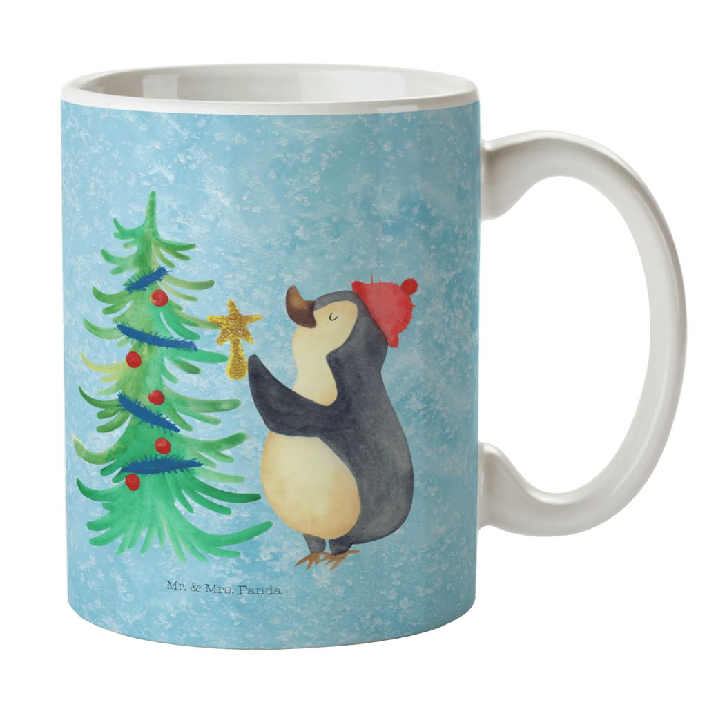 Tasse Pinguin Weihnachtsbaum Porzellantasse, Tasse mit Zitaten, Geschenktasse, Tasse, Keramiktasse, Kaffeetasse, Bürotasse, Tasse mit Motiven, Teetasse, Winter, Weihnachten, Weihnachtsdeko, Nikolaus, Advent, Heiligabend, Wintermotiv, Pinguin