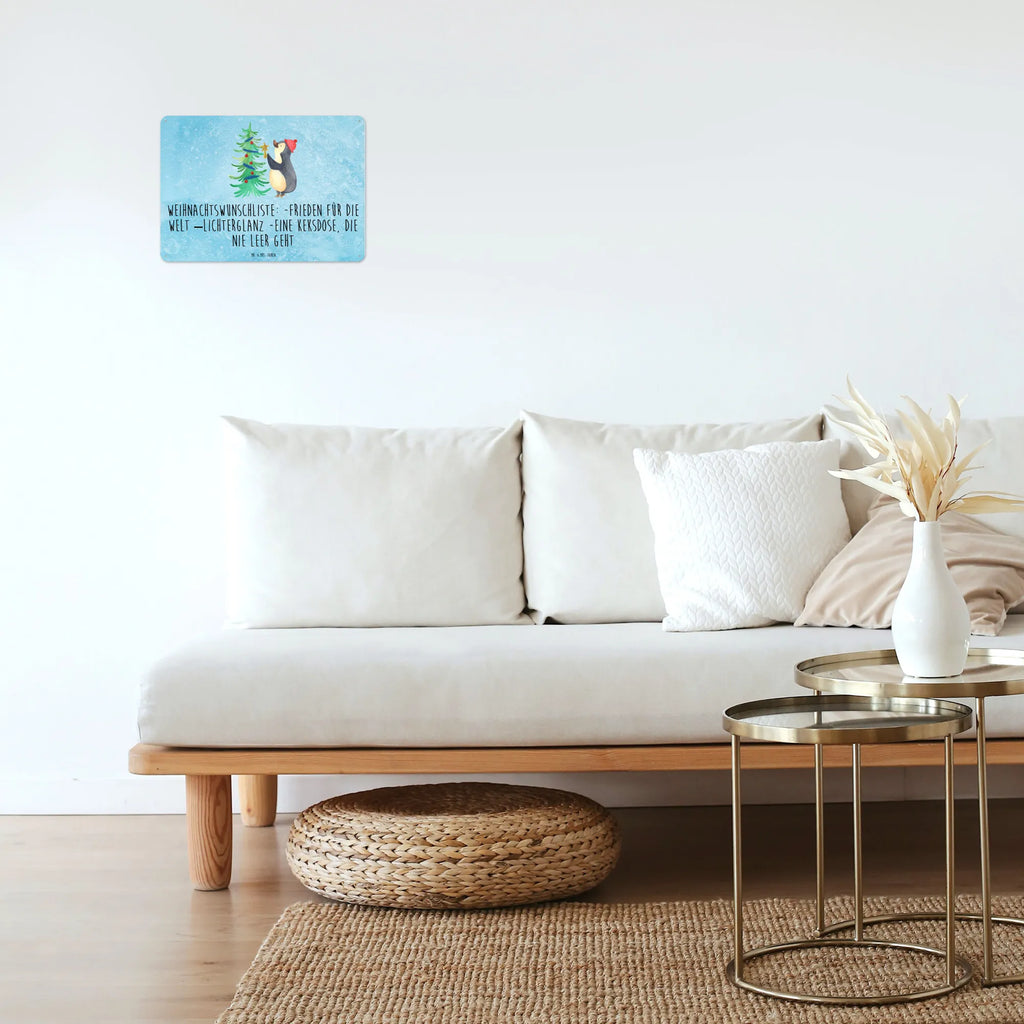 Blechschild Pinguin Weihnachtsbaum Blechschild Zum Aufhängen, Wandschild Metall, Dekoschild Metall, Blechschild Büro, Blechschild Für Frauen, Blechschild Küche, Blechschild Groß, Blechschild Für Männer, Türschild Metall, Blechschild, Weihnachten, Winter, Weihnachtsdeko, Nikolaus, Advent, Heiligabend, Wintermotiv, Pinguin