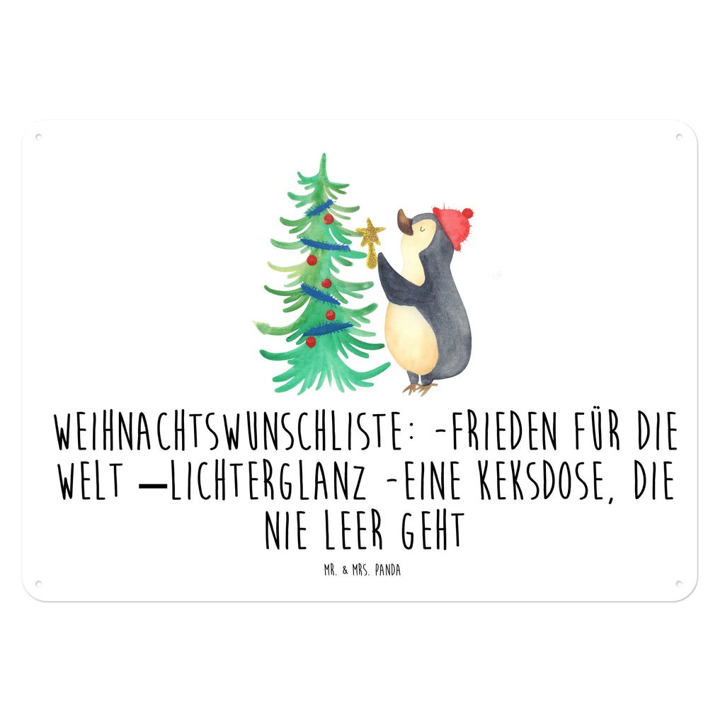 Blechschild Pinguin Weihnachtsbaum Blechschild Zum Aufhängen, Wandschild Metall, Dekoschild Metall, Blechschild Büro, Blechschild Für Frauen, Blechschild Küche, Blechschild Groß, Blechschild Für Männer, Türschild Metall, Blechschild, Weihnachten, Winter, Weihnachtsdeko, Nikolaus, Advent, Heiligabend, Wintermotiv, Pinguin