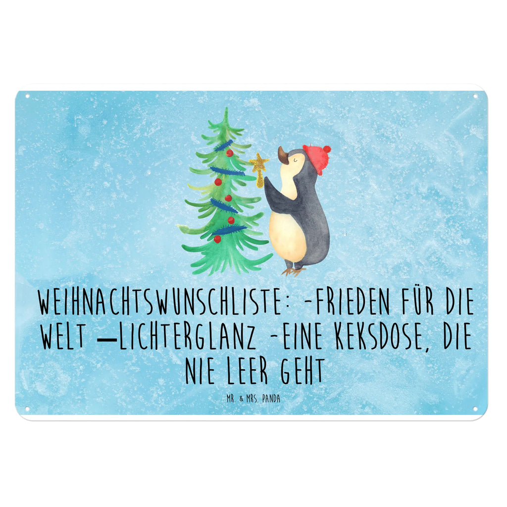 Blechschild Pinguin Weihnachtsbaum Blechschild Zum Aufhängen, Wandschild Metall, Dekoschild Metall, Blechschild Büro, Blechschild Für Frauen, Blechschild Küche, Blechschild Groß, Blechschild Für Männer, Türschild Metall, Blechschild, Weihnachten, Winter, Weihnachtsdeko, Nikolaus, Advent, Heiligabend, Wintermotiv, Pinguin