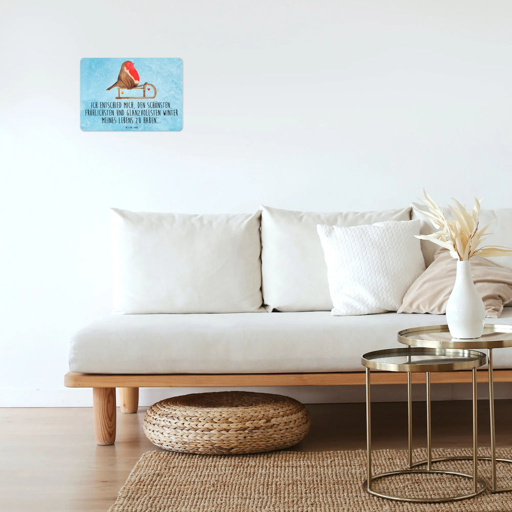 Blechschild Rotkehlchen Schlitten Blechschild, Blechschild Büro, Blechschild Groß, Wandschild Metall, Dekoschild Metall, Blechschild Für Frauen, Türschild Metall, Blechschild Für Männer, Blechschild Küche, Blechschild Zum Aufhängen, Heiligabend, Winter, Advent, Weihnachten, Nikolaus, Weihnachtsdeko, Wintermotiv, Schlitten, Vogel