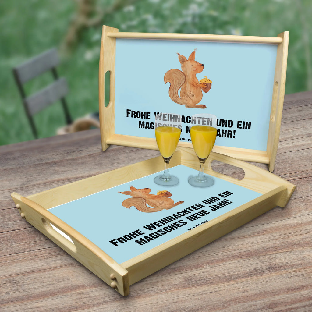 Serving tray Squirrel Christmas Tablett, Frühstückstablett, Dekotablett, Serviertablett, Küchentablett, Holztablett, Winter, Weihnachten, Weihnachtsdeko, Nikolaus, Advent, Heiligabend, Wintermotiv, Vogel, Guten Rutsch, Neujahr, Weihnachtsgruß, Frohes neues Jahr, Frohe Weihnachten, Weihnachtsmotiv